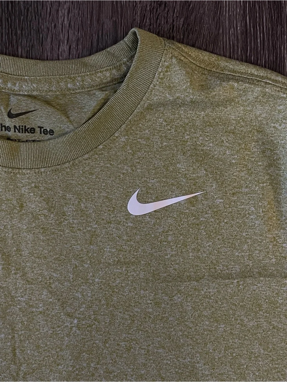 Nike Women’s Dri-FIT Olive Green Short-Sleeve Tee